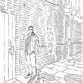 In the alley. Un projet de Illustration numérique de Matia - 02.08.2021