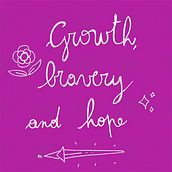 "There's bravery in growth" . Projekt z dziedziny Trad, c, jna ilustracja, Projektowanie postaci, Animacja postaci, Animacje 2D, Ilustracja c, frowa, R, sunek c i frow użytkownika Laura Licia Neri - 03.08.2021