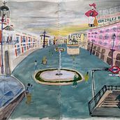 Mi Proyecto del curso: Sketchbook pictórico en gouache. Un projet de Illustration traditionnelle, Esquisse , Dessin, Illustration architecturale, Carnet de croquis , et Peinture gouache de Cristina Rodizza - 02.08.2021