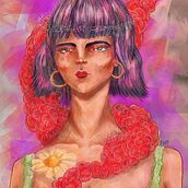 Mi Proyecto del curso: Retratos digitales de fantasía con Photoshop. Un progetto di Illustrazione tradizionale, Disegno, Illustrazione digitale, Disegno di ritratti, Disegno digitale e Pittura digitale di Luis Fernando Sanchez - 26.07.2021