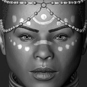 Queen. 3D, 3D Modeling, Character Design, and 3D Character Design project by Caio Gabriel - 04.09.2021