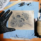 Mi Proyecto del curso: Tatuaje para principiantes. Un progetto di Design di tatuaggi di Edwin Gonzalez - 03.08.2021
