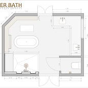 Master Bath . Un projet de Design d'intérieur, Design , Architecture d'intérieur , et Décoration d'intérieur de Alejandra Forero Rodríguez - 30.06.2021