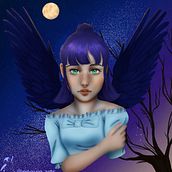 Meu projeto do curso: Retrato digital no Photoshop com um toque de fantasia. Traditional illustration, Drawing, Digital Illustration, Portrait Drawing, Digital Drawing, and Digital Painting project by Thalles Gabriel - 08.02.2021