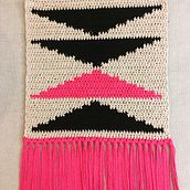 Meu projeto do curso: Intarsia crochê: teça suas tapeçarias. Un projet de Décoration, Art textile, DIY , et Crochet de Ana Monteiro - 28.08.2021
