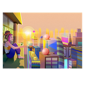 Meu projeto do curso: Ilustração vetorial com efeitos de luz . % Jéssica Paiva tarafından hazırlanan Geleneksel illüstras, on, Vektör İllüstras, onu, Dijital İllüstras, on, Ve Dijital Tasarım projesi - 08.03.2021
