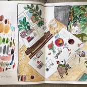 My project in Exploratory Sketchbook: Find Your Drawing Style course. Traditional illustration, Sketching, Creativit, Drawing, Watercolor Painting, Sketchbook, and Gouache Painting project by Dariia Godenko - 08.03.2021