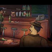 El bar de media noche. Traditional illustration, Design, Digital Drawing, Sketchbook, and Narrative project by david.holcarri - 08.04.2021