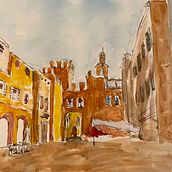 Mon projet du cours : Dessin architectural à l’aquarelle et à l’encre. Sketching, Drawing, Watercolor Painting, Architectural Illustration, Sketchbook & Ink Illustration project by Xavier Vilfroy - 08.02.2021