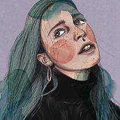 Il mio progetto del corso: Ritratto illustrato con Procreate. Traditional illustration, Vector Illustration, Digital Illustration, and Portrait Drawing project by Laura - 08.04.2021