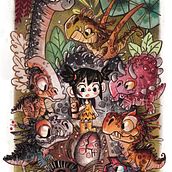 Dinos. Traditional illustration, Digital Drawing, and Digital Illustration project by Alexei Mordecai - 08.04.2021