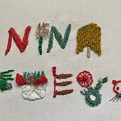 My project in Introduction to Raised Embroidery course. Un proyecto de Bordado de Carmen Porras - 04.08.2021