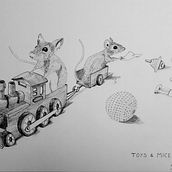 My project in Surrealistic Fineliner Illustration course: Toys & Mice. Traditional illustration, Pencil Drawing, Drawing, Realistic Drawing, Artistic Drawing & Ink Illustration project by alisea82 - 08.04.2021