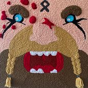 Mi Proyecto del curso: Bordado XL con aguja mágica - BARBUDO DEL ESPACIO Y BARBUDO VIKINGO. Embroider, Decoration, Design, and Traditional illustration project by Bárbara Quintana Korze - 08.03.2021