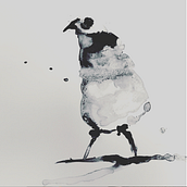 Ink Bird - exploring ink and water. Een project van  Artistieke tekening van Tara Simpson - 04.08.2021
