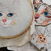 Mi Proyecto de: Needle painting . Un progetto di Ricamo e Illustrazione naturalistica di Jcqnlin Ri - 04.02.2021