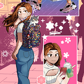 Mi Proyecto del curso: Ilustración digital con influencia manga. Un progetto di Illustrazione tradizionale, Fumetto, Illustrazione digitale, Stor, telling, Narrativa e Manga di Guadalupe Salas Mancha - 04.08.2021