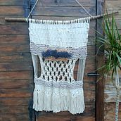 Mi Proyecto del curso: Introducción al macramé: creación de un tapiz decorativo. Accessor, Design, Arts, Crafts, Interior Design, Decoration, Fiber Arts, and Macramé project by ferniechiarle - 08.05.2021