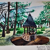 My project in Watercolor Travel Journal course. Traditional illustration, Watercolor Painting, Architectural Illustration, and Sketchbook project by Maria Farooq - 08.04.2021