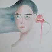 Mi Proyecto del curso:  Retratos expresivos en acuarela. Traditional illustration, Fine Arts, Painting, Watercolor Painting, and Portrait Drawing project by Xochilt Díaz - 08.02.2021