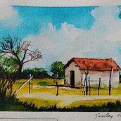 Meu projeto do curso: Caderno de viagem em aquarela. Un proyecto de Ilustración tradicional, Pintura a la acuarela, Ilustración arquitectónica y Sketchbook de diwllaykettilendornelas - 06.08.2021