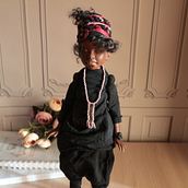 Naomi. Polymer clay Art Doll OOAK. Een project van Beeldhouwwerk y Art to van Polina Samoilova - 06.08.2021