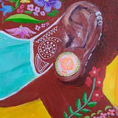 Illustrations for master ecological pedagogy. Traditional illustration, Education, Fine Arts, Creativit, Painting, Acr, lic Painting, Floral, Plant Design, and Color Theor project by Froukje van Aalst - 08.07.2021