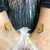 Avocado tattoo. Tattoo Design project by Ekaterina Gladkova - 04.11.2021