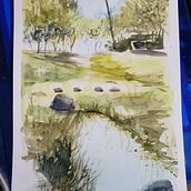 Mi Primer Proyecto del curso: Paisajes naturales en acuarela. Fine Arts, Painting, and Watercolor Painting project by angimoris - 08.06.2021