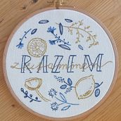 Summer Wedding gift project in Basic Techniques for Embroidering Letters course. Embroider project by sluchamirysuje - 08.07.2021