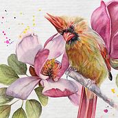 Mon projet du cours : Techniques artistiques d'aquarelle pour illustrer les oiseaux. Traditional illustration, Watercolor Painting, Realistic Drawing, and Naturalistic Illustration project by Martine Savart - 08.08.2021