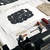 Lino prints. Traditional illustration project by Sonia Dubois - 08.08.2021