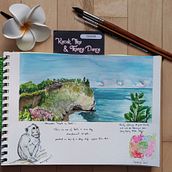 My project in Watercolor Travel Journal course . % niki_k tarafından hazırlanan Geleneksel illüstrasyon, Suluboya Resim, Mimari İllüstrasyon, Ve Eskiz defteri projesi - 08.08.2021