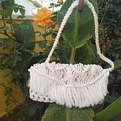 Mi Proyecto del curso: Diseño y elaboración de bolsos en macramé. Design, Accessor, Design, Arts, Crafts, Sewing, Fiber Arts, and Macramé project by María Jose - 08.08.2021