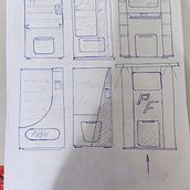 Vending de perfumes ambientales y dibujos .. Industrial Design, Product Design, Sketching, Drawing, Realistic Drawing & Ink Illustration project by Marco Foschia - 08.09.2021