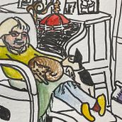 Self Sketch and Recent Painting. Un progetto di Bozzetti di Elizabeth Whisler - 08.08.2021