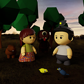Meu projeto do curso: Design e ilustração 3D de personagens. Un proyecto de 3D, Diseño de personajes, Modelado 3D y Diseño de personajes 3D de Adaildo Neto - 05.08.2021