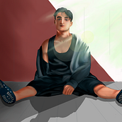 Meu projeto do curso: Retrato digital no Photoshop com um toque de fantasia. Traditional illustration, Drawing, Digital Illustration, Portrait Drawing, Digital Drawing, and Digital Painting project by antonioaurivanio - 08.09.2021