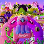 36DAYSOFTYPE MONSTERS. Un proyecto de Ilustración tradicional, 3D, Modelado 3D, Diseño de personajes 3D, Diseño 3D, Animación 3D y Lettering 3D de Jim Palacio - 20.06.2021