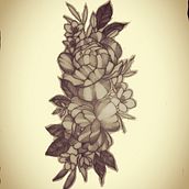 Mi Proyecto del curso: Tatuaje botánico con puntillismo. Un proyecto de Ilustración tradicional, Diseño de tatuajes e Ilustración botánica de Condurache George - 09.08.2021