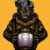 Monkey Explorer - Vector Illustration. Traditional illustration, Vector Illustration, and Digital Illustration project by Mark J. Batoon - 08.10.2021