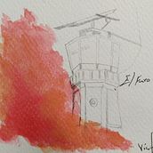 Mi Proyecto del curso: Cuaderno de viaje en acuarela - Isla El Morro - Santa Marta. Un progetto di Illustrazione tradizionale, Pittura ad acquerello, Illustrazione architettonica e Sketchbook di Victor Manuel Escobar Restrepo - 05.08.2021