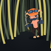 Ninja Fauno. Animation, Character Animation, and Traditional illustration project by Marcos Gargamel - 08.28.2021