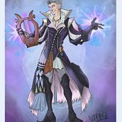 Milos Silverhand, Half elf Bard. Projekt z dziedziny Projektowanie postaci użytkownika Ale Scognamiglio - 10.08.2021