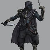 Seven Black Blades- Tabaxi Rogue. Projekt z dziedziny Projektowanie postaci użytkownika Ale Scognamiglio - 10.08.2021