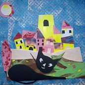 Mon projet du cours : Illustration d’histoires avec du papier. Traditional illustration, Collage, Paper Craft, Children's Illustration, Creating with Kids, and Narrative project by Stéph Nanny - 08.13.2021