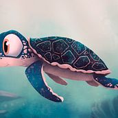 Honu. Traditional illustration project by Alito Luca - 08.09.2021