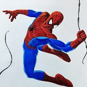 Spider-Man . Traditional illustration, Character Design, Painting, Comic, Acr, and lic Painting project by zenman_pt - 08.10.2021