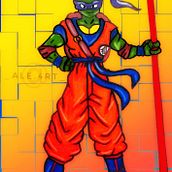fanart de las tortugas ninja. Design, and Traditional illustration project by Alejandra De La Rosa - 08.11.2021