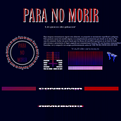Para no morir. Un proyecto de Música, Diseño, Motion Graphics, 3D, Multimedia, Post-producción fotográfica		, Vídeo, VFX, Animación 3D, Concept Art, Edición de vídeo y Diseño 3D de Hernan Crocce - 11.08.2021